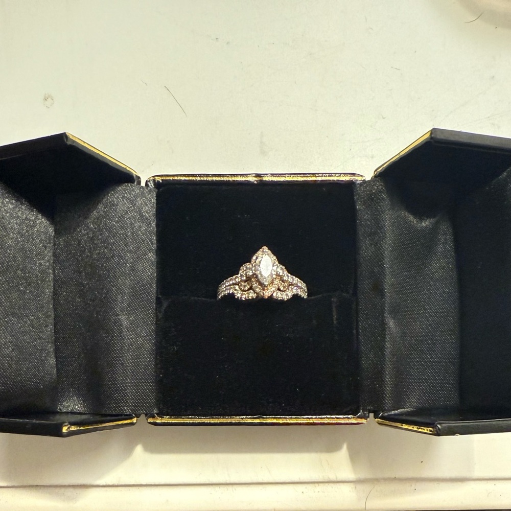 Wedding ring set.